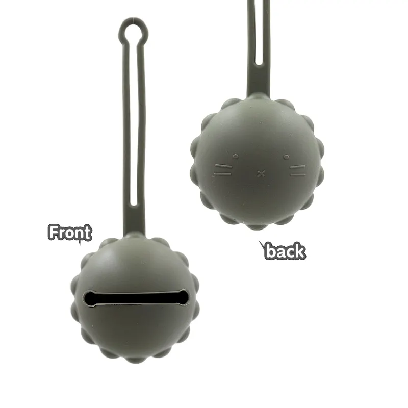 New arrival Hot Sell Large Lion Shape  Baby Pacifier Case  Holder  Silicone Nipple Cover for infant 6