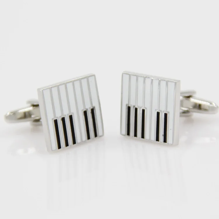 

Standard King Hot Selling Cufflinks Wholesale Factory Piano Keyboard Modeling Men Cufflinks Currently Available Wholesale