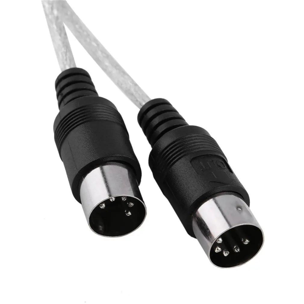 HOT Keyboard to PC USB MIDI Cable Converter PC to Music Keyboard Cord USB 16 IN-OUT MIDI channels Interface Cable In stock