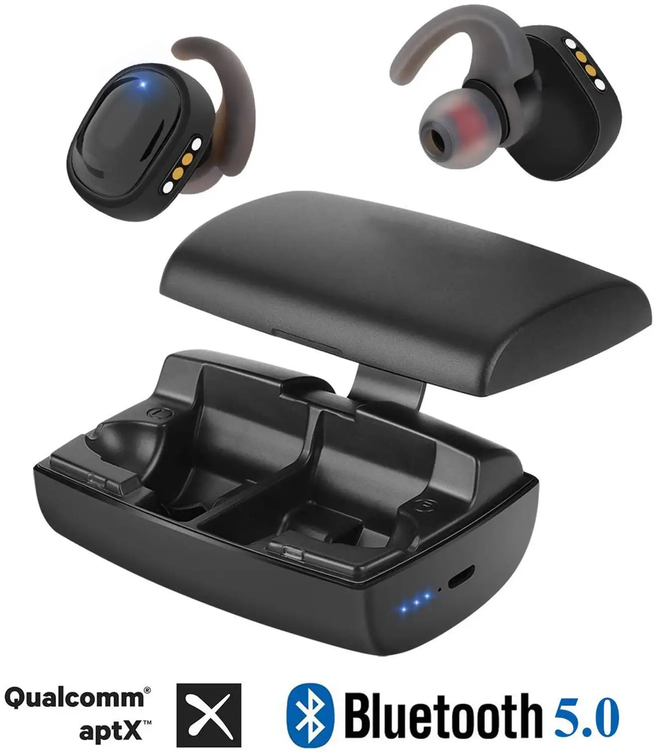 Наушники вкладыши Conelz QCC3020 Беспроводные Hi Fi наушники с зарядным чехлом