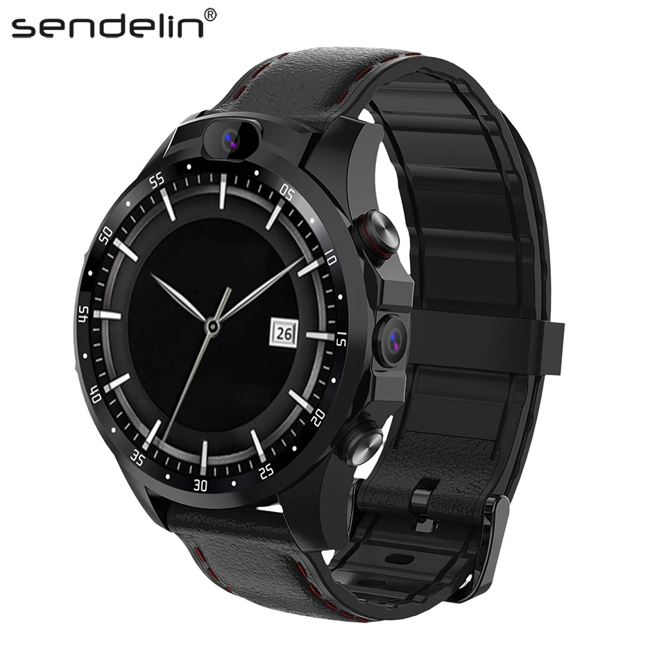Smartwatch men 4G call wear watch SIM card GPS HD camera Android smart watch for Huawei xiaomi phone PK gt amazfit bip Stratos