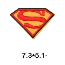 Нашивки с вышивкой СУПЕРМЕНА для одежды, аппликация логотипа, одежда с героями мультфильмов, badges2