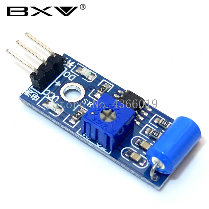 Sensor de Vibração 50pcs tipo Normalmente Fechado Módulo Alarme Sensor Module Vibração Switch Sw-420