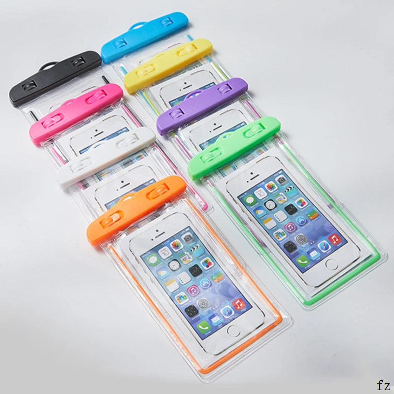 200 Pcs Waterproof Swimming Bags for Phone Underwater Pouch Phone Case Cover for Cell Phone 3.5-6Inch