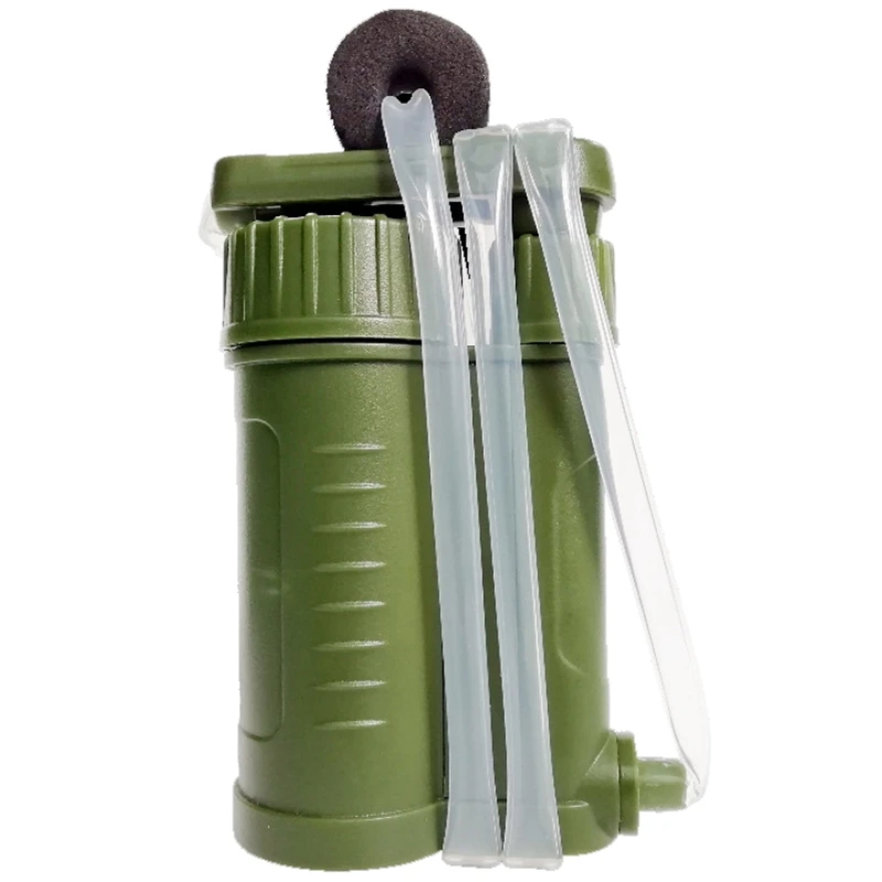 

ABUO-Field Emergency Wild Drink Single Soldier Water Purifier Portable Outdoor Filter Water Purifier Camping