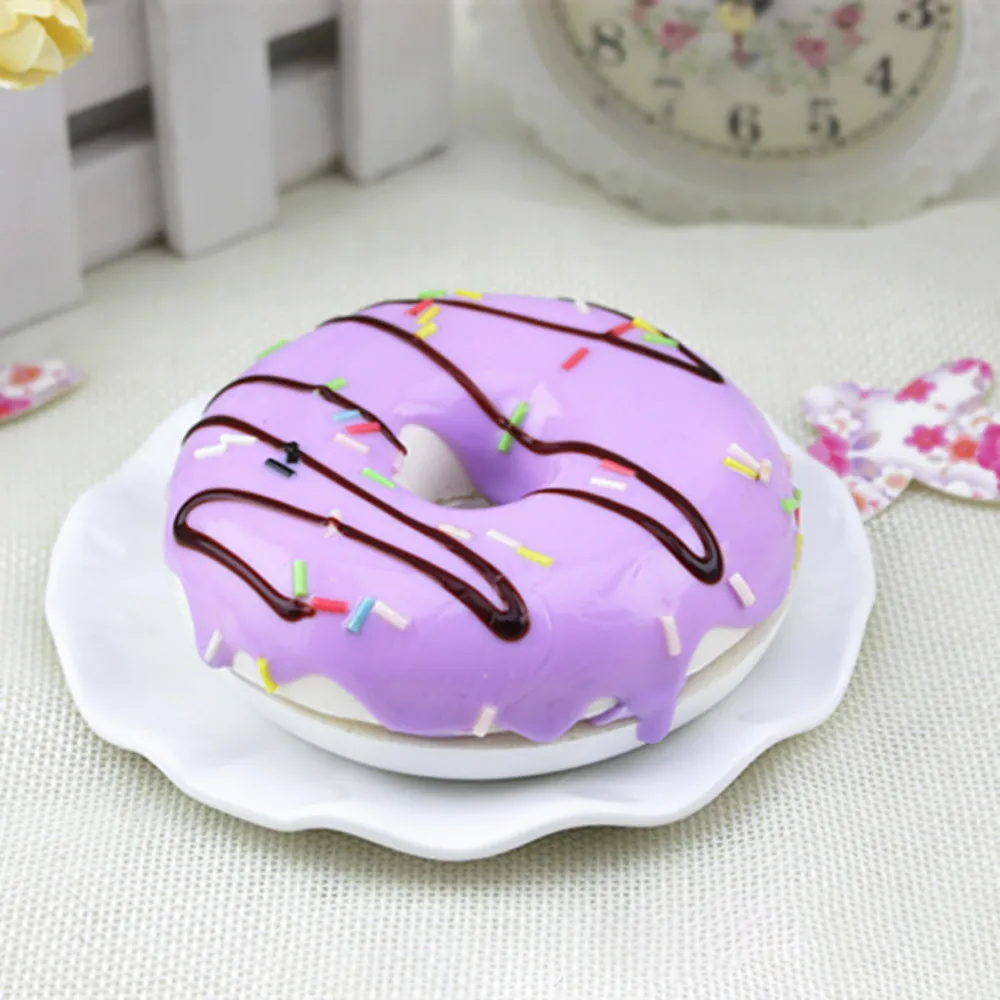 Squishy Squeeze Stress Reliever Soft Colourful Doughnut Scented Slow Rising Toys