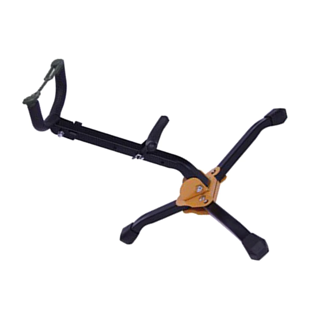 Sax Floor Stand Support Stainless Steel & Sponge For Tenor Saxophone Part