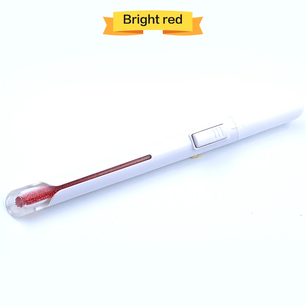 bright red 1.0mm 0,8 1,0 1,2 мм металлические бусины, аксессуары для ногтей, поляризационные ручки для дизайна ногтей, Стальные Бусины, инструменты для маникюра, 4 цвета - Цвет: bright red 1.0mm