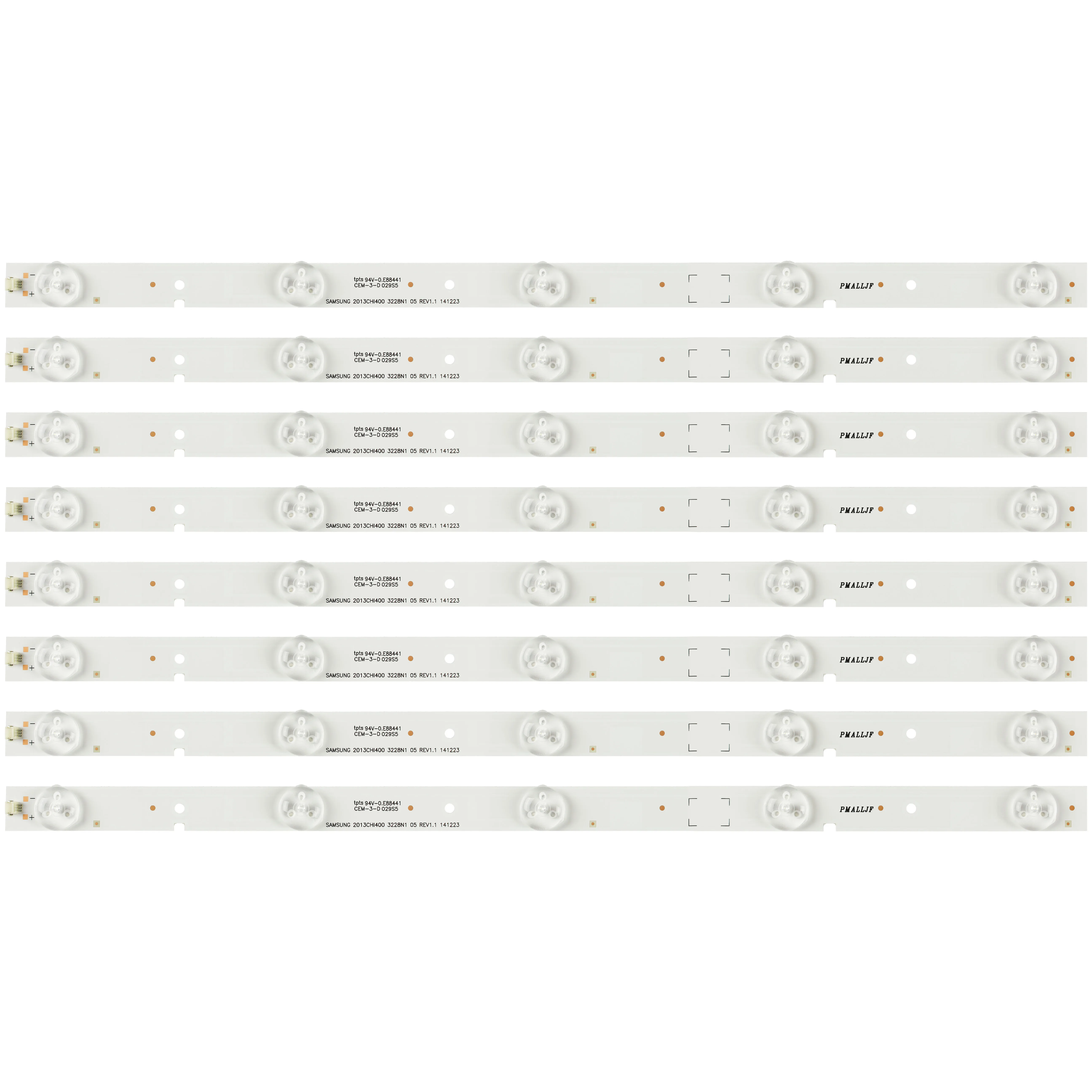 New Kit 8 PCS 5LED 400mm LED strip for NS-40D420NA16 SVH390A06 Samsung 2013CHI400 3328N1 05 REV1.1 141223 LED39K20JD