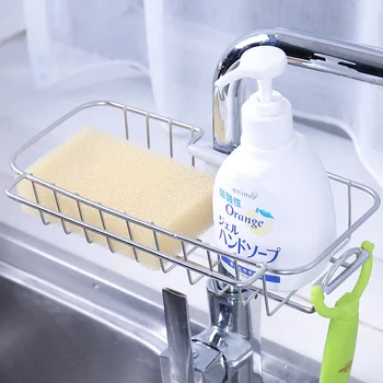 

Adjustable Household Double-layer Kitchen Racks Shelf Stainless Steel Faucet Shelf Sink Towel Drain Rack Dish Drying Rack