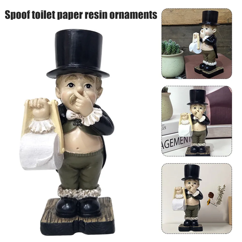 Toilet butler roll paper holder resin ornament bathroom toilet paper holder toilet paper rack toilet roll holder