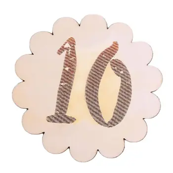 

Kids Baby Monthly Wooden Card Double Sided Milestone Stickers Blocks Baby month card photography props