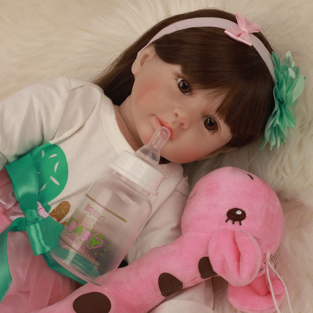 2" 60 см так по-настоящему как Bebe Reborn Baby куклы Мягкие силиконовые мягкие куклы ткань тела новорожденные младенцы для детей Рождественский подарок
