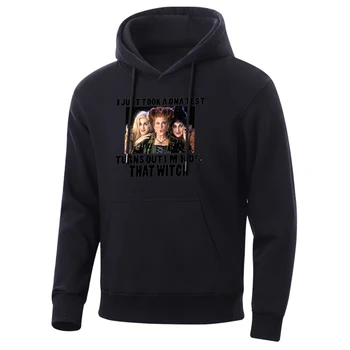 

2020 Spring Men Hoodie I Just Took A Dna Test Turns Out I'M 100% That Witch Print Mens Sweatshirt Fashion High Quality Hoody