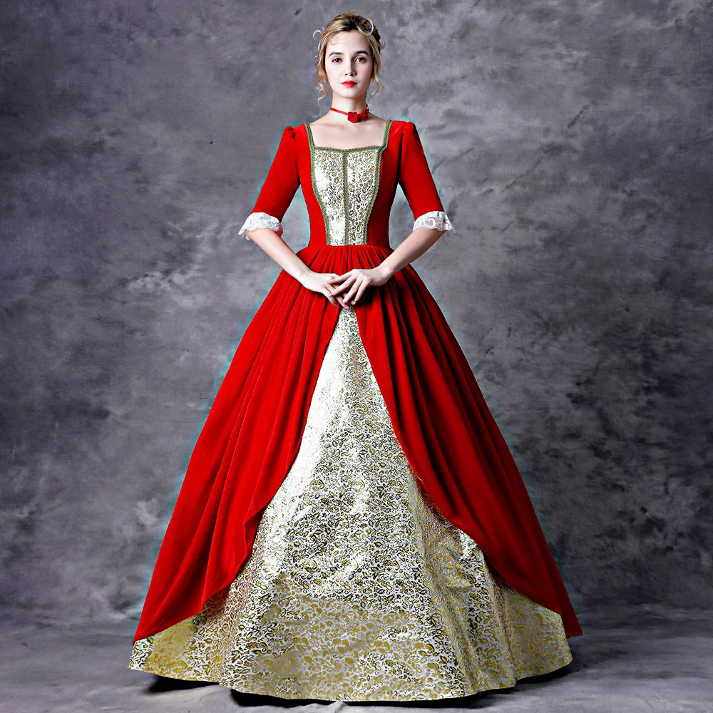 Роскошный Королевский платье принцессы для торжеств в средневековом стиле; костюм для сцены, косплея кружевное пикантная обувь в стиле ретро; в стиле «Лолита» платье в викторианском стиле Вечерние лоли платье