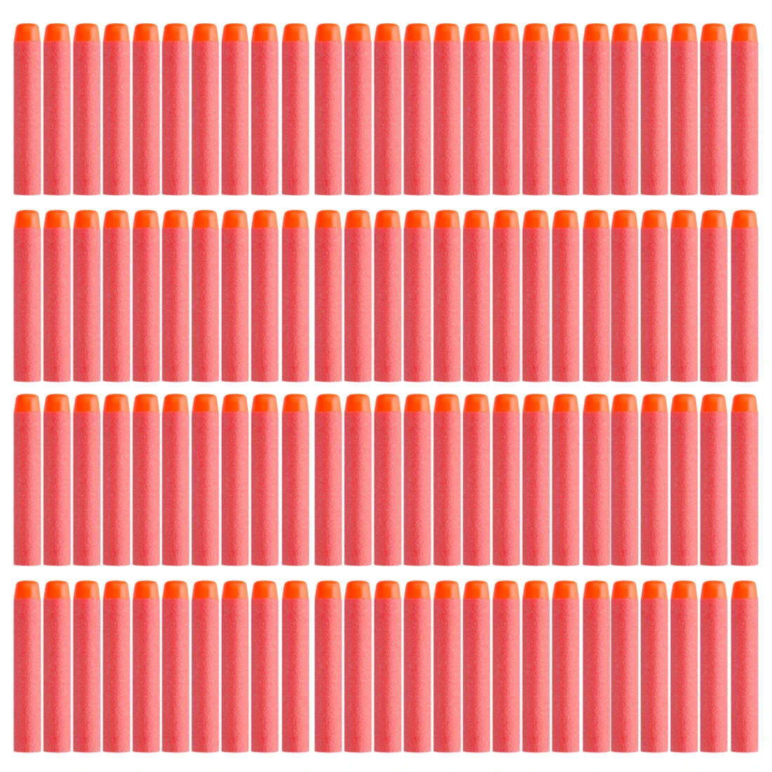 100pcs/200pcs/500pcs/1000pcs Fluorescence Dart Refills Universal Standard Round Head Hollow Foam Bullets for Nerf Toy Gun