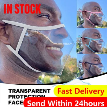 

5/25/50pcs Mascarilla Adult Transparent Lip Mask Mask With Clear Window Visible Expre Protection Facemask Face Masks Mouth#3
