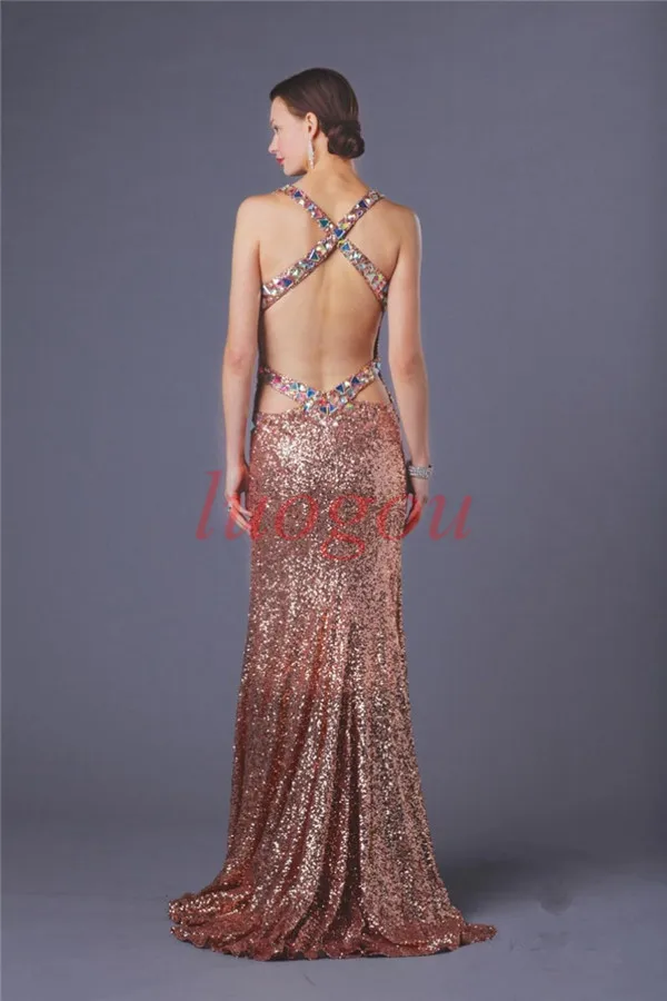 Расшитое стразами платье с блестками, vestido de festa formatura, новинка, горячее предложение, сексуальные длинные вечерние платья с открытой спиной, выпускное платье подружки невесты