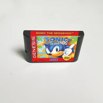 

Sonic The Hedgehog- 16 Bit MD Game Card for Sega Megadrive Genesis Video Game Console Cartridge