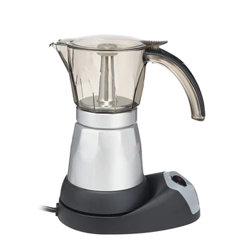 

Electric Espresso Coffee Maker 300Ml Portable Electric Coffee Machine Steel Espresso Pot Home Kitchen Tool EU Plug