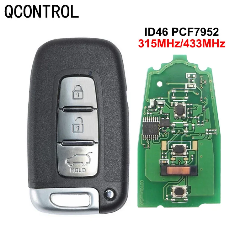 

QCONTROL Car Remote Smart Key Suit for HYUNDAI I30 I45 Ix35 Genesis Equus Veloster Tucson Sonata Elantra