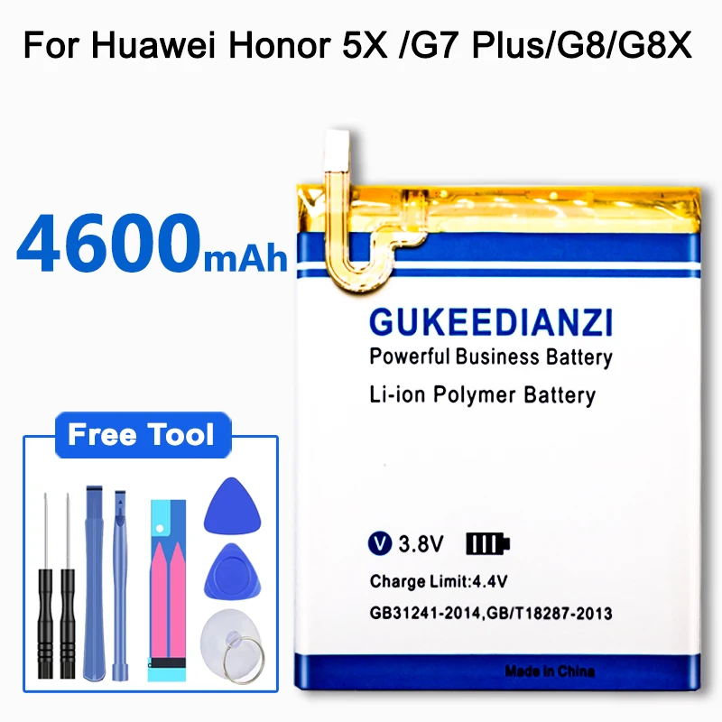 GUKEEDIANZI HB396481EBC 4600 мАч батарея для huawei Honor 5X/Ascend G7 Plus/G8/G8X сменная батарея