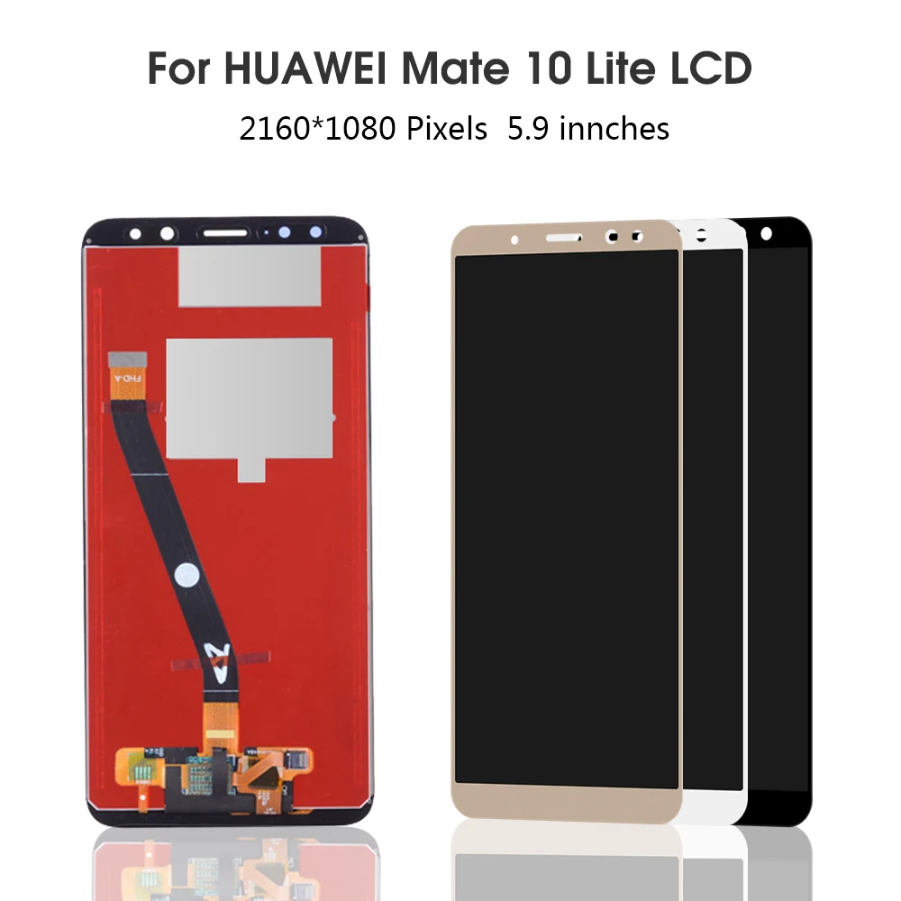 

Original 5.9'' Display with Frame Replacement Panel for Huawei Mate 10 Lite LCD Touch Screen Digitizer Assembly Nova 2i RNE-L2