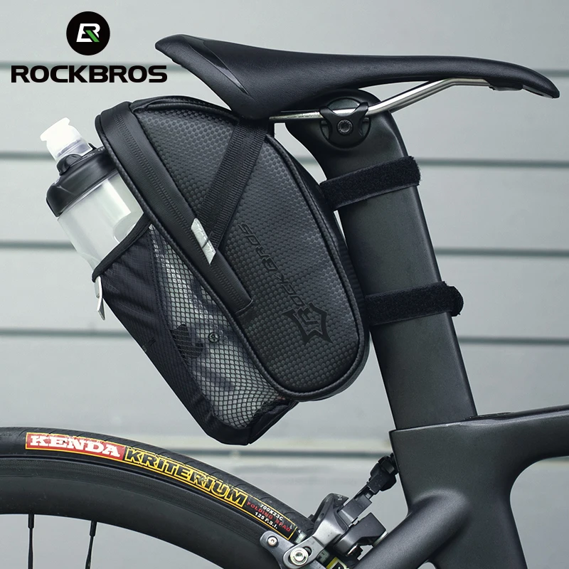 Rockbros Waterproof Bicycle Saddle Bag With Waterbottle Pouch