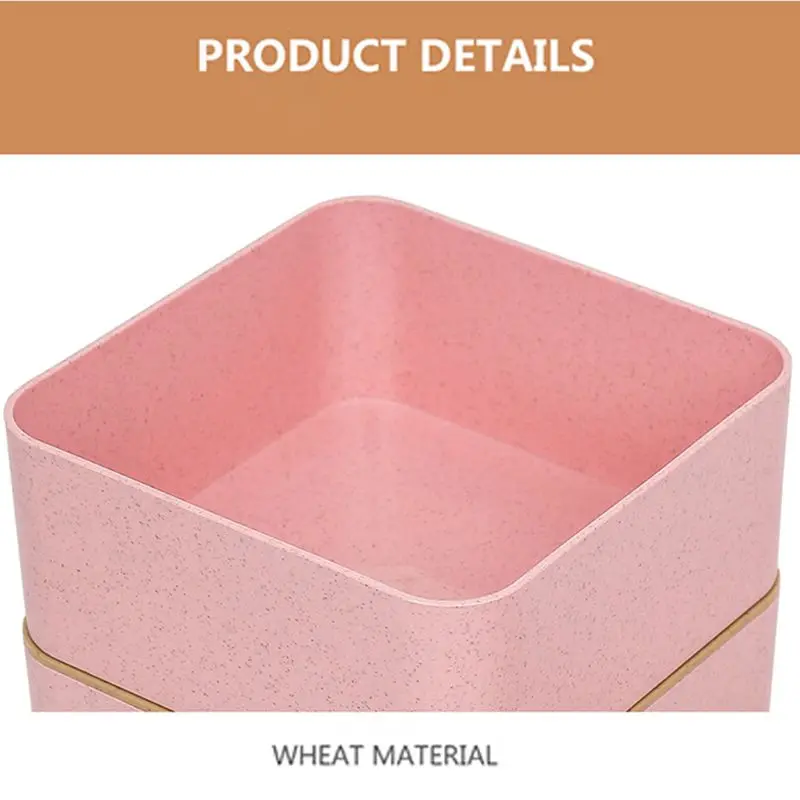 2 слоя Ланч-бокс портативный здоровый материал Пшеничная солома Bento коробки микроволновая посуда контейнер для хранения продуктов для пикника коробка для еды
