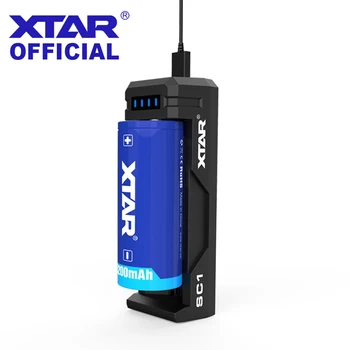 

XTAR Battery Charger 1 Slot Li-ion USB Charger MC1 MC1PLUS SC1Apply To 22650 26650 18700 18650 20700 21700 Battery Charger