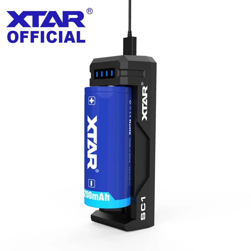 Зарядное устройство XTAR MC1 MC1PLUS SC1 USB зарядное для перезаряжаемых литий-ионных