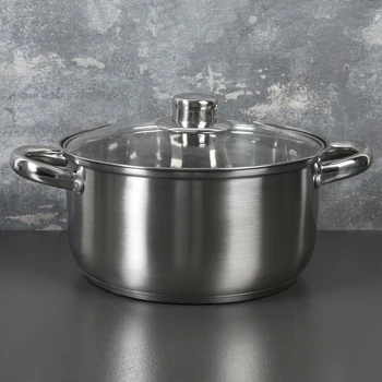 

4.2 l Grette pot, d=22 cm, with glass lid, capsule bottom