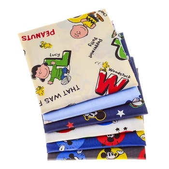 

50cmx160cm cartoon Mickey cotton fabric, pure cotton handmade patchwork fabric, DIY pure cotton sewing fabric.
