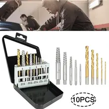 

5/10pcs Convenient Cobalt Left Hand Drill Bit Broken Bolt Set Metal Extractor Collect Damaged Screw with To Case Tools The F0N0