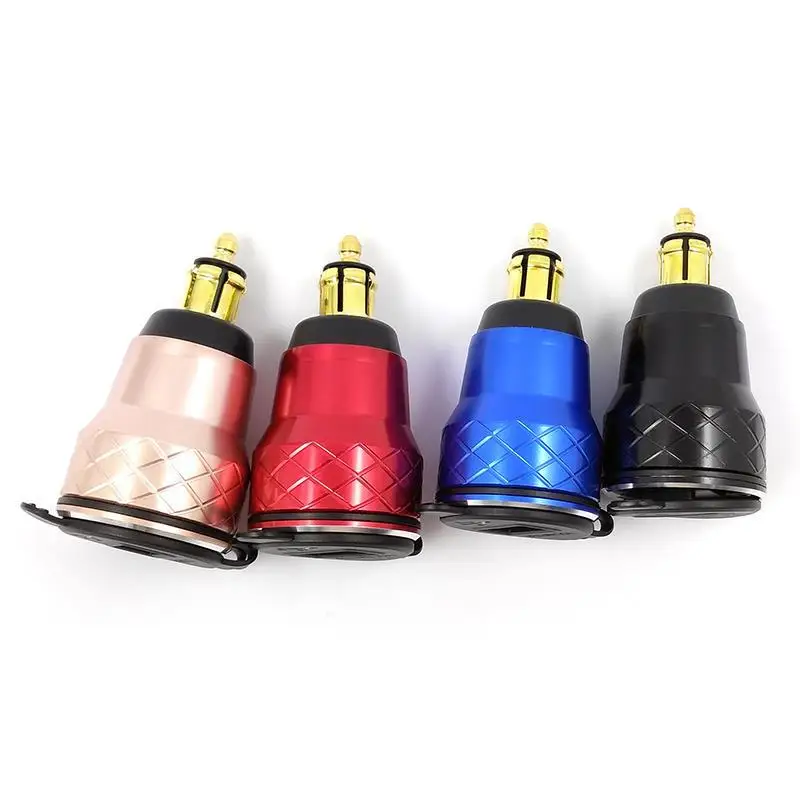 Черное зарядное устройство из алюминиевого сплава Quick Charge 3 0 с двумя USB портами
