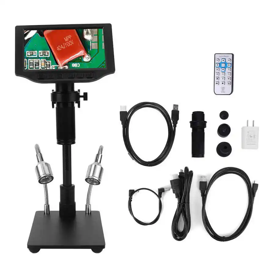 microscope camera 16MP Industrial Electric Video Microscope for Jewelry Identify Phone Repair US Plug 110V-240V microscopio | Инструменты