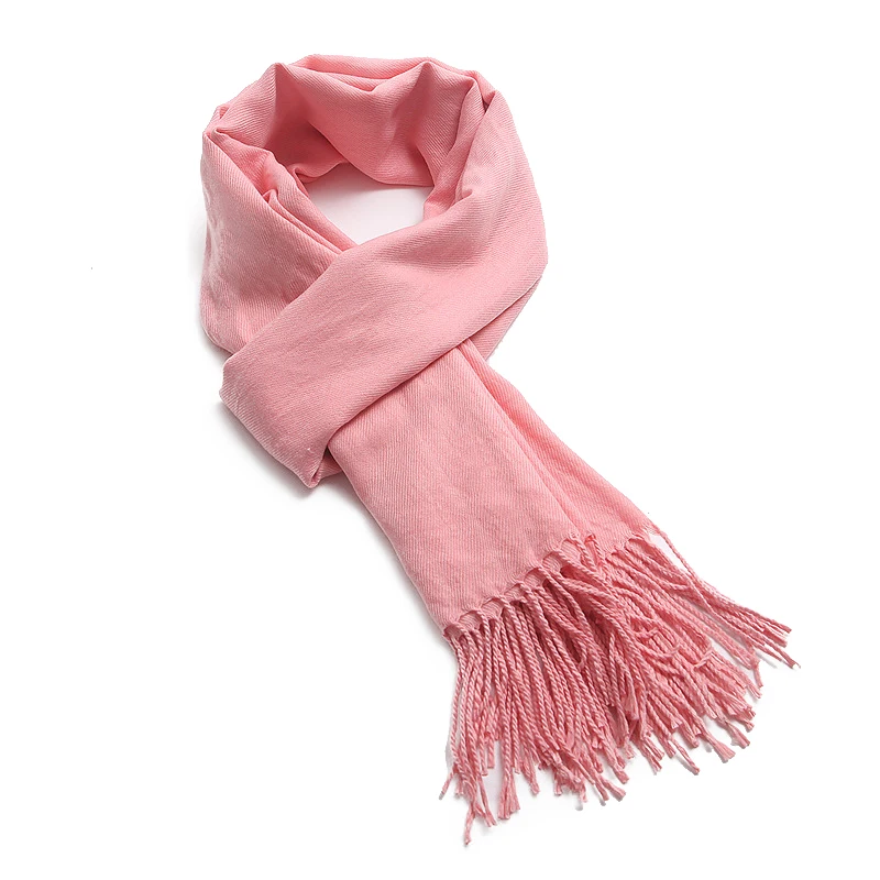 

Solid color cashmere wool thick warm scarf shawl dual-use female autumn and winter long section