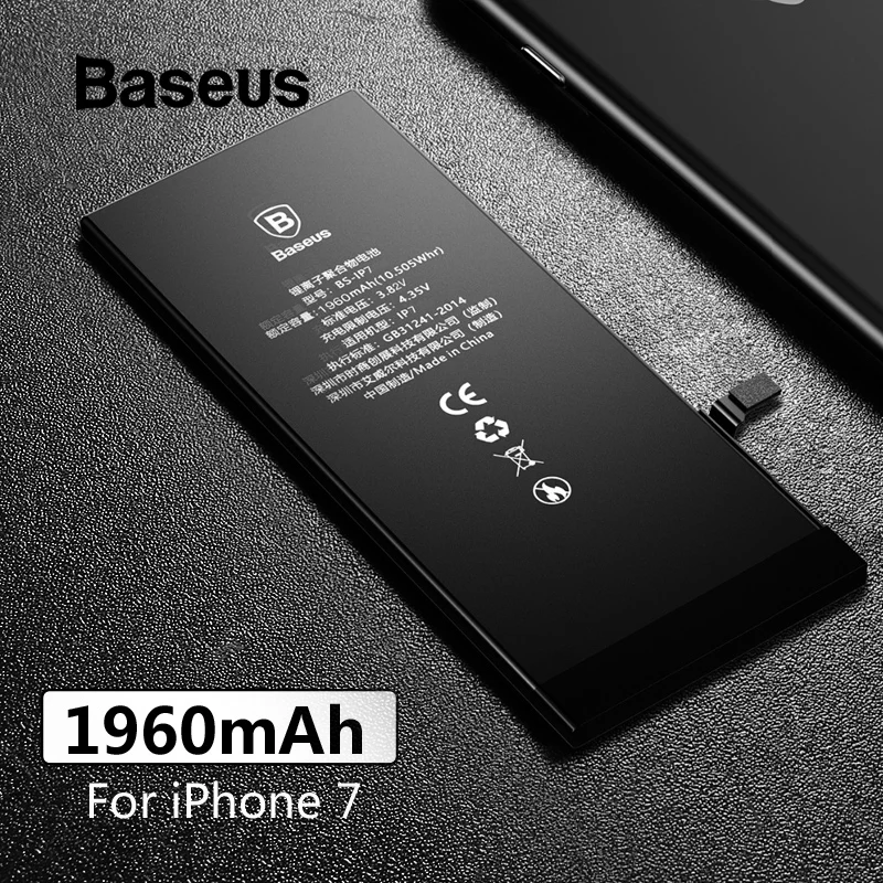 For iPhone 7 Baseus для iPhone 5S 6 6 S 7 Сменные батареи с бесплатной установкой набор инструментов Внутренняя батарея для iPhone 5S 6 6 S 7 - Цвет: For iPhone 7