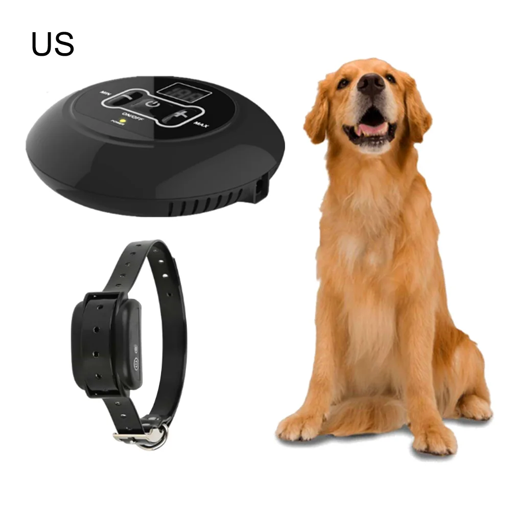

US/UK/EU/AU Plug 500M Long Training Collar Dog Collar Distance Wireless Smart Pet Fence Rechargeable Waterproof Pet Trainer Oc14