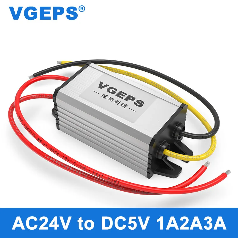 Переменного тока 24V DC/DC 5V преобразователь питания AC6 ~ 30V постоянного до DC5V