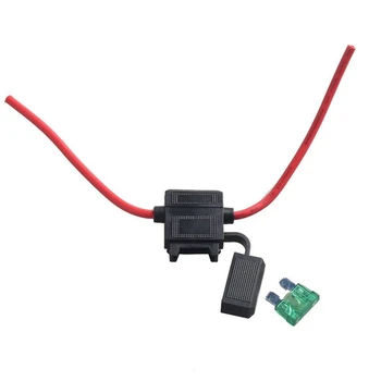 

New 12 Gauge ATC Fuse Holder Box In-Line AWG Wire Copper 12V 30A Blade Standard Plug Socket Pack of 5