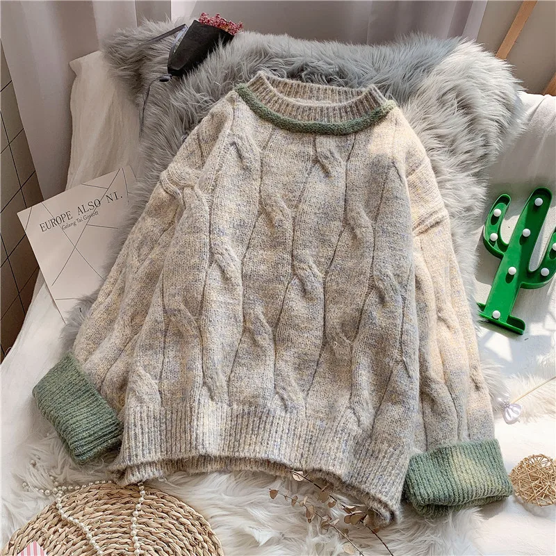 

Japanese Style Sweater Women's Autumn and Winter Loose Short Idle Style 2020new Autumn Clothes Outer Wear Pullover Sweater Top