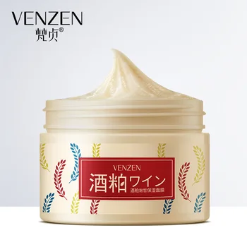 

VENZEN Washable mud mask for face skin care Wine meal Moisturizing Acne Treatment Anti-Aging Oil-control tender skin facial mask