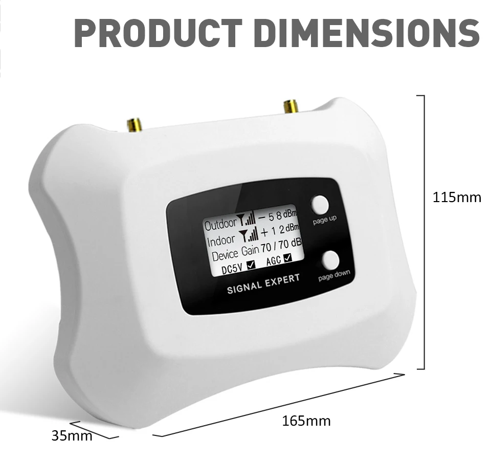 Домашний и модный ретранслятор сигнала 2G 4G сотовый телефон усилитель lcd DCS 1800MHz Мобильный усилитель сигнала с антенной Yagi комплект