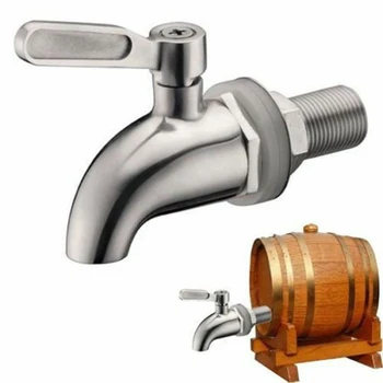 

1PCS Barrel Faucets 304 Stainless Steel Beverage Drink Wine Water Dispenser Household Wholesale