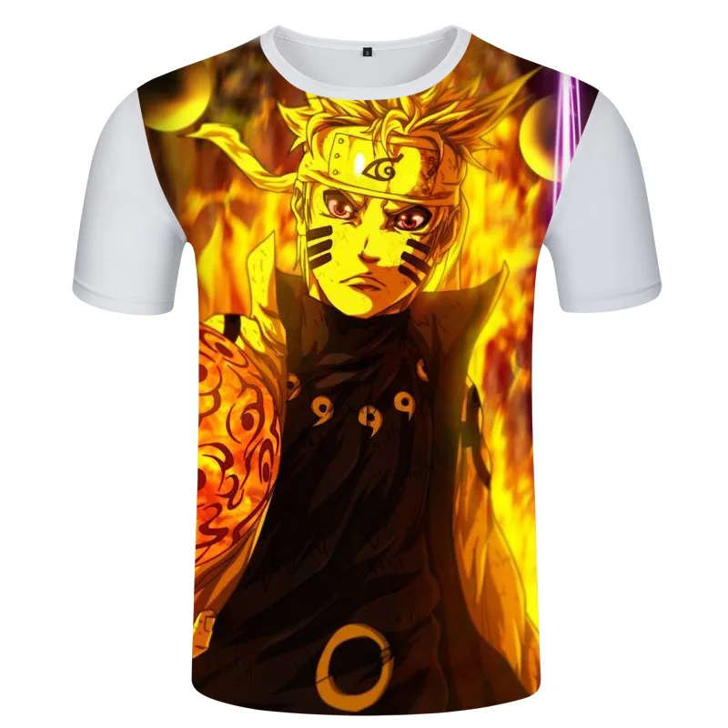 men women Summer Street Hipster 3D T shirt Fashion Cartoon tshirts Classic Anime Naruto t shirts Uzumaki Naruto tees shirts - Цвет: 14