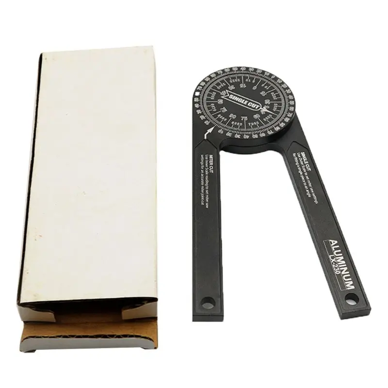 

360 Degree Aluminum Miter Saw Protractor 7inch Rust Proof Angle Finder Precision G88A