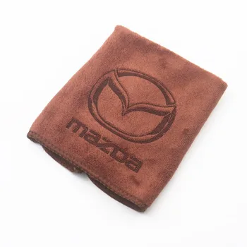 

30*30CM Car Sticker Wash Microfiber Towel Car Cleaning For Mazda Axela 2 3 5 6 CX-3 CX-5 CX-7 CX-9 MX-5 Car Styling