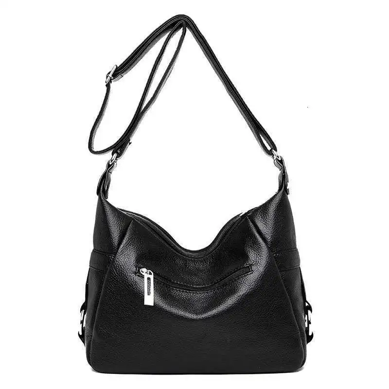 Female Messenger Bags Vintage Leather Handbag High Quality Sac A Main Solid Soft Shoulder Crossbody Bag For Women Bolsa