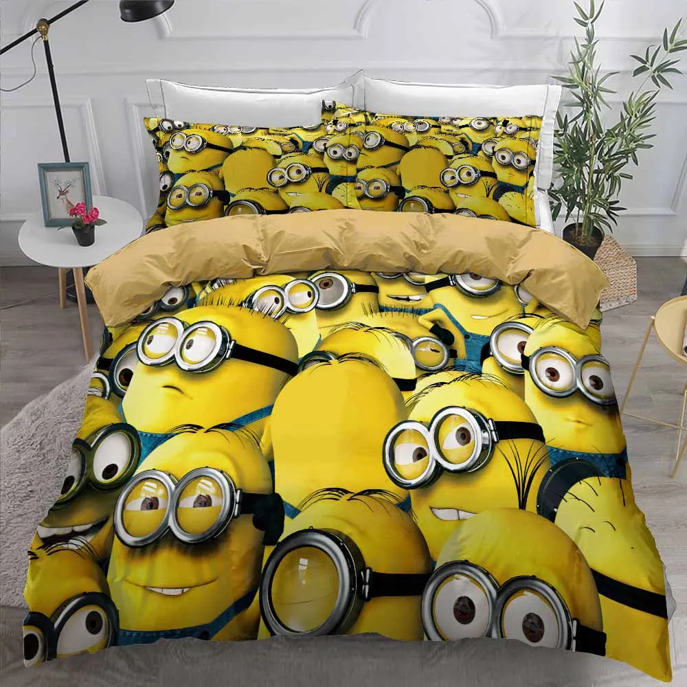

Soft Winter Home Bedding Cartoon Bed Cover Pillowcase 2/3 Piece Children Microfiber Duvet Cover Set Single Double Queen King